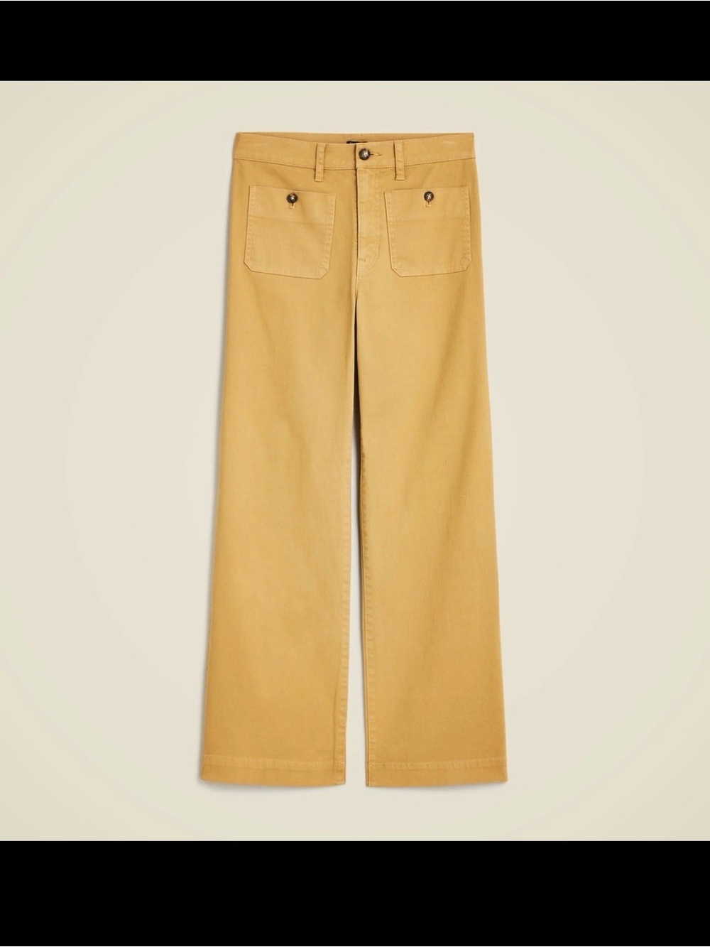 J. Crew Wide-Leg Chinos in Camel - Picture 3 of 6